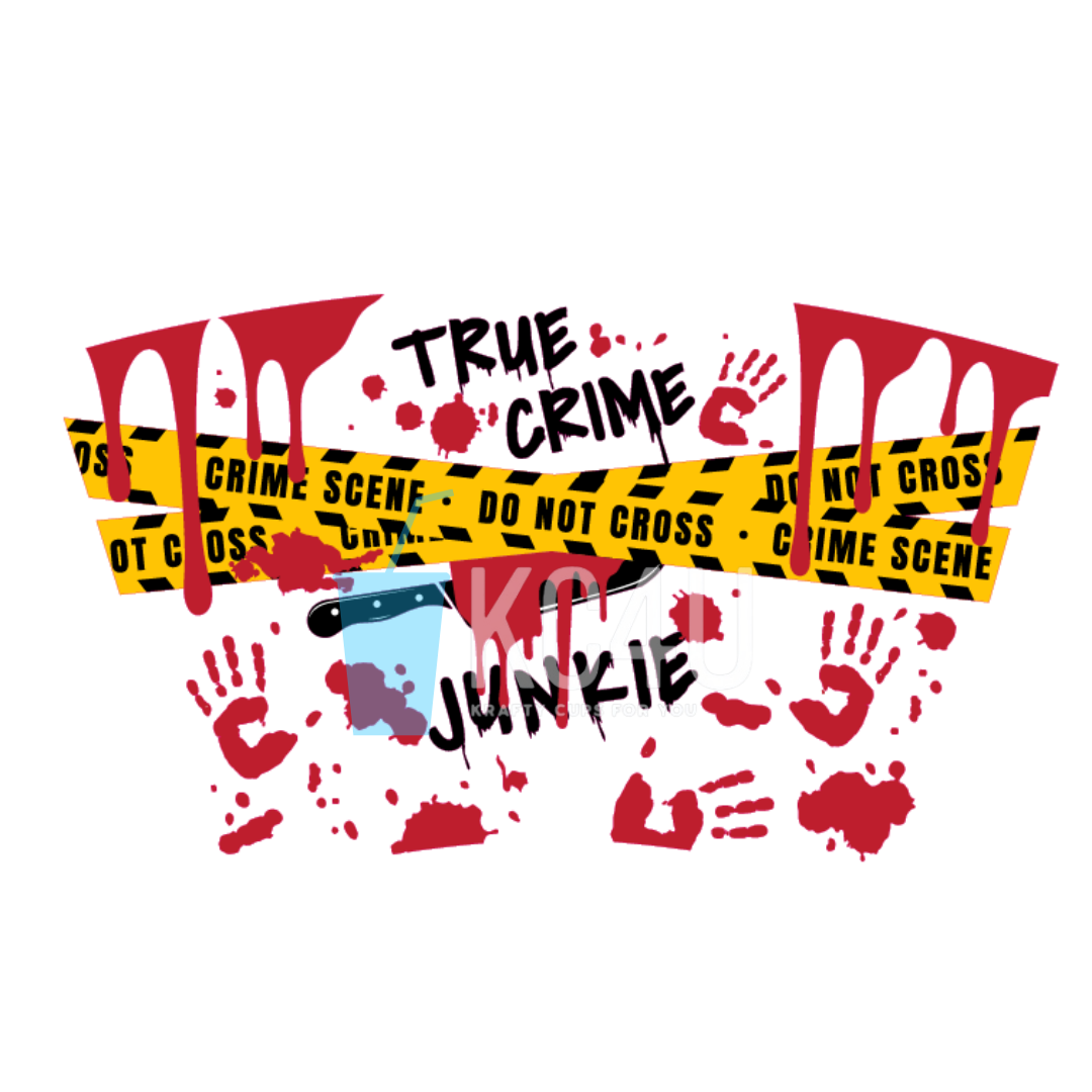 True Crime Junkie Cold Cup Wrap