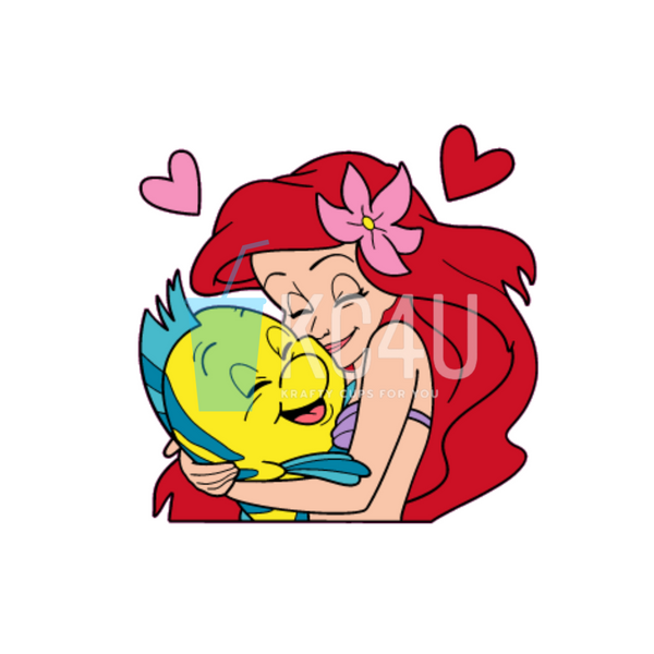 Ariel & Friend Decal