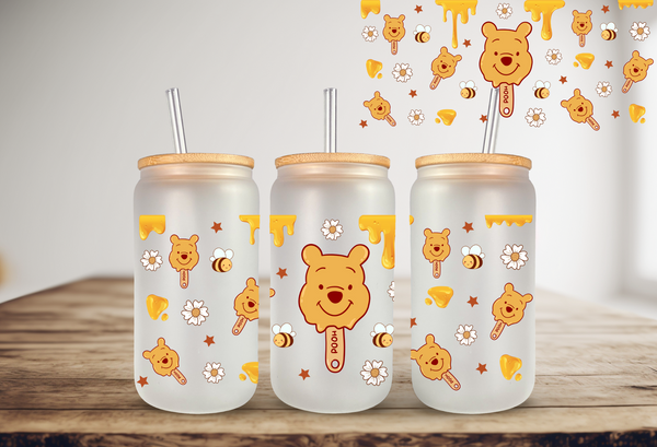 Bear Popsicle UV DTF Can Wrap