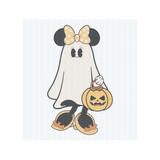 Bow Mouse Ghost DTF