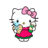 Cafecito y Chisme Kitty Decal