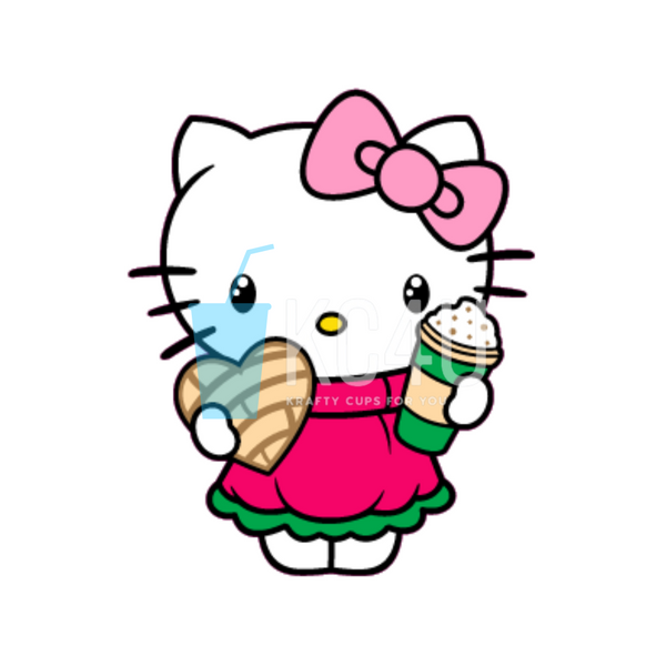 Cafecito y Chisme Kitty Decal