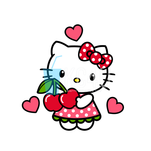 Cherry Kitty Decal