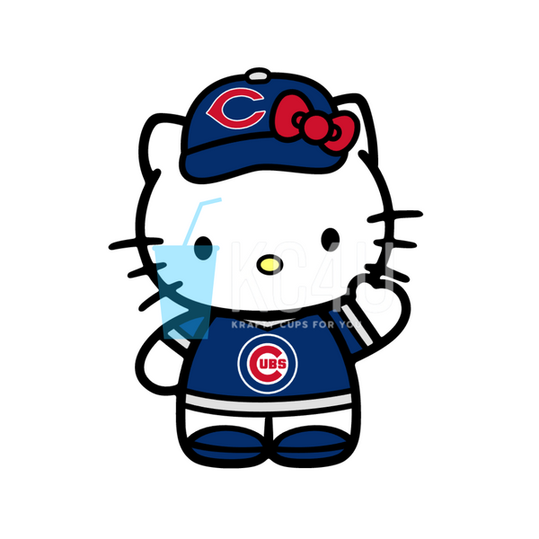 Chi Baseball Kitty Decal