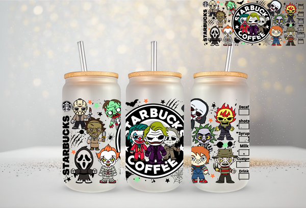 The Nightmare before Christmas UV DTF Stickers For Glass Cup