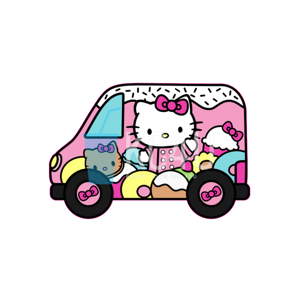 Kitty Cafe Truck Decal