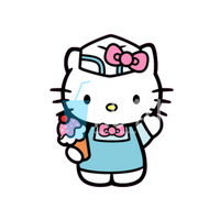 Kitty Ice Cream Decal