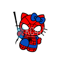 Kitty Spider Decal