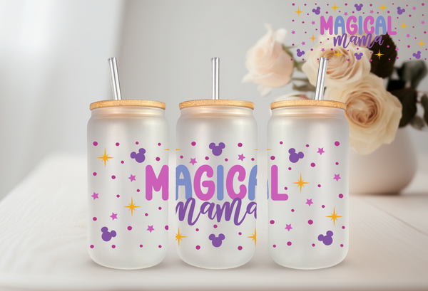 Neon Magic Castle UV-DTF Transfer Decal