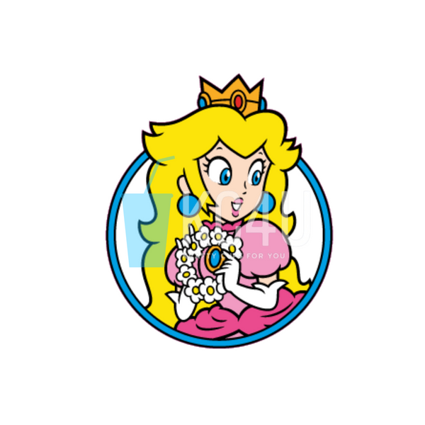 Princess P Face Decal