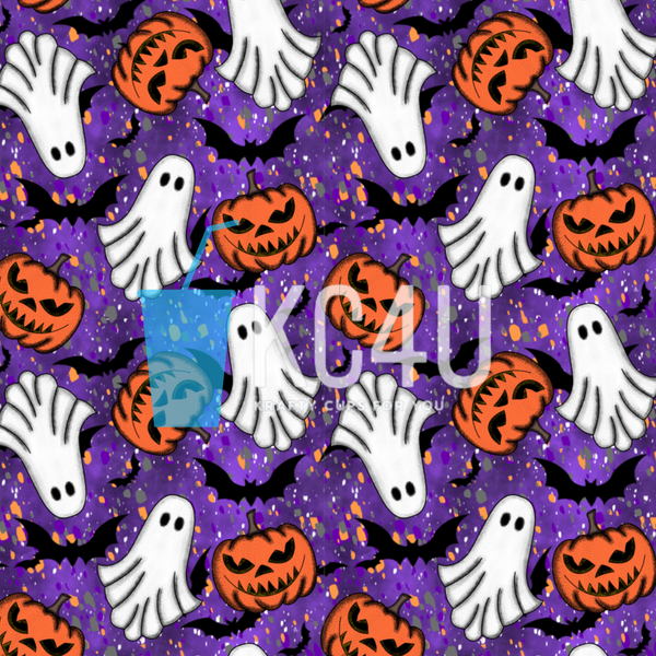 Purple Halloween Vinyl Sheet