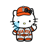 SF Baseball Kitty Decal