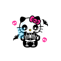 Skelly Kitty Decal