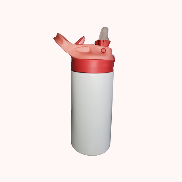 OFFNOVA Sublimation Blanks, 12oz Kids Water Bottle, 2 Colors, 2/4/8/16 Pack 2 Pack - Pink