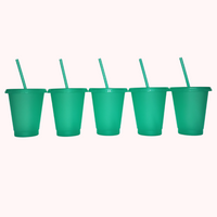 16oz Translucent Green Set of 5