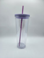 24oz Double Wall Clear Tumbler