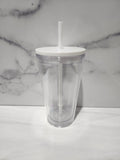 16oz Double Wall Clear Tumbler