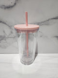 16oz Double Wall Clear Tumbler