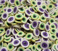 Green & Purple Eyes Polymer Clay 2oz