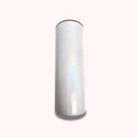 20oz White Shimmer Sublimation Tumbler