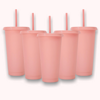 24oz Pink Set of 5