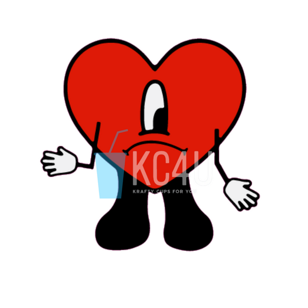 BB Heart Decal