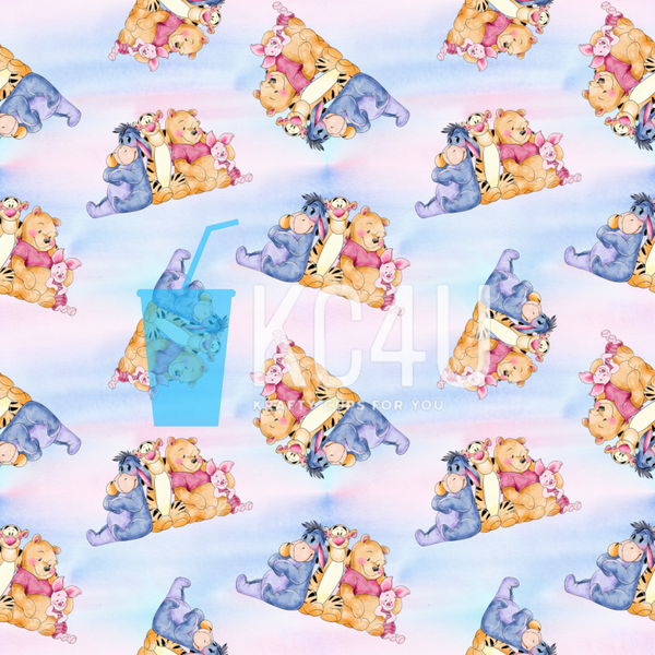 Bear & Friends Watercolor Vinyl Sheet