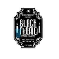 Black Flame Decal