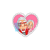 Carl & Ellie Heart Decal