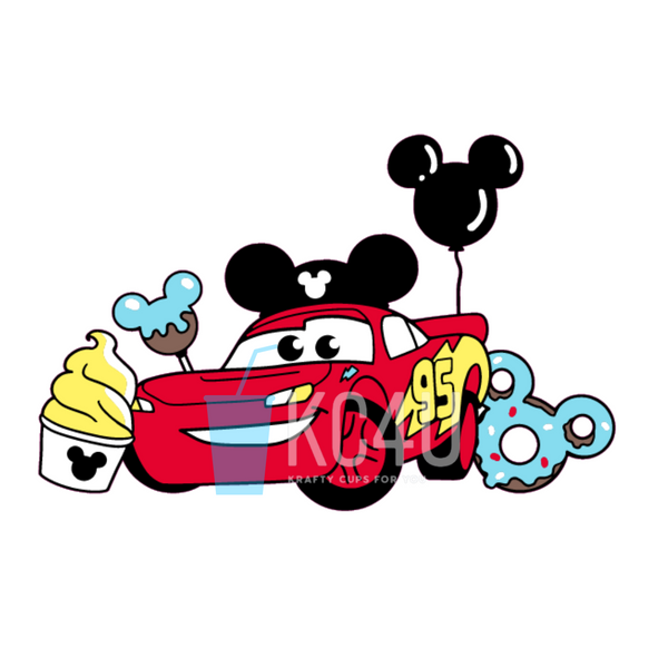 Cars Snacks Decal