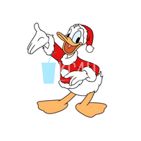 Duck Santa Decal