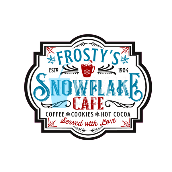 Frosty's Cafe Decal