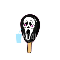 Ghostface Popsicle Decal