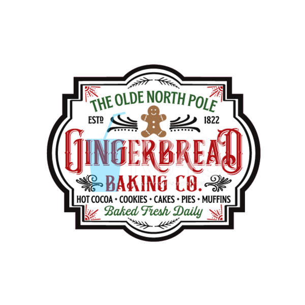 Gingerbread Baking Co. Decal