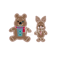 Gingerbread Bear & Friend Decal