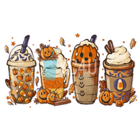 Halloween Coffee Vinyl Can Wrap