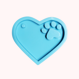 Paw Heart Keychain Mold