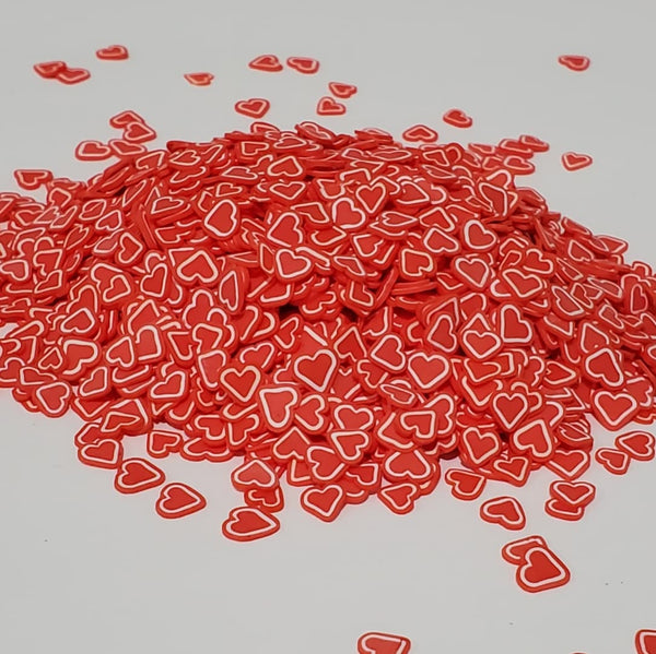 Red Hearts Polymer Clay 2oz
