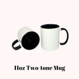 11oz Two-Tone Sublimation Ceramic Mug