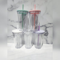 16oz Double Wall Clear Tumbler