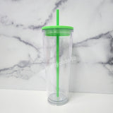 24oz Double Wall Clear Tumbler