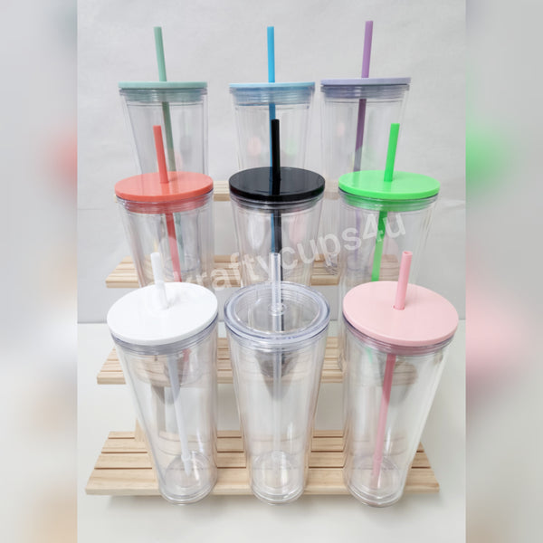 24oz Double Wall Clear Tumbler