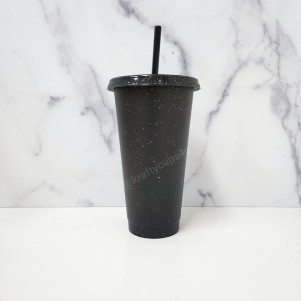 Glitter Black 24oz Set of 5