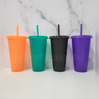 24oz Glitter Spooky Set of 4 cups