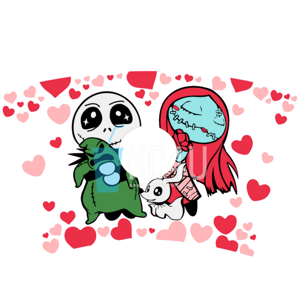 Jack & Sally Love Cup Wrap (With Hole)