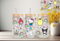 Kawaii Rainbow Cuties Sublimation Can Wrap