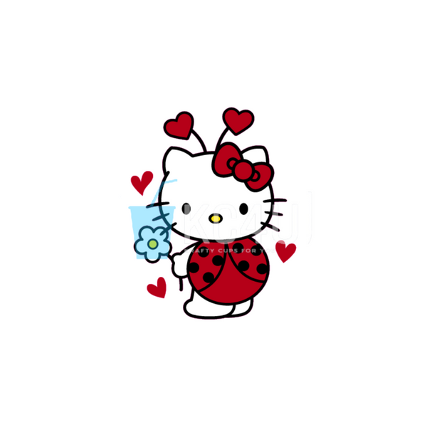 Kitty Love Bug Decal