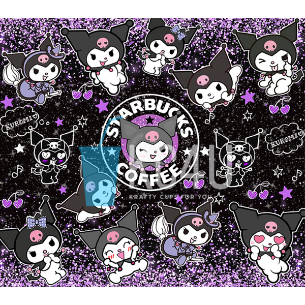 Kuromi Purple Mix Tumbler Wrap