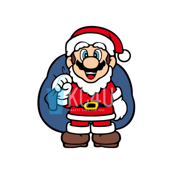 Xmas Mario Decal