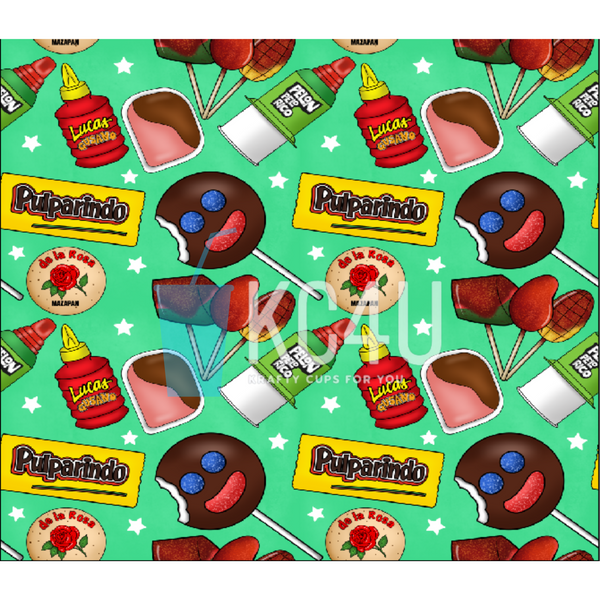 Mexican Candy Tumbler Wrap